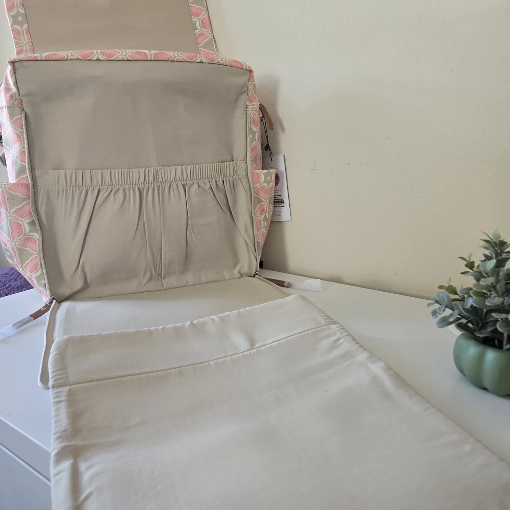 Petunia Pickle Bottom Pink and Gray Women Bag